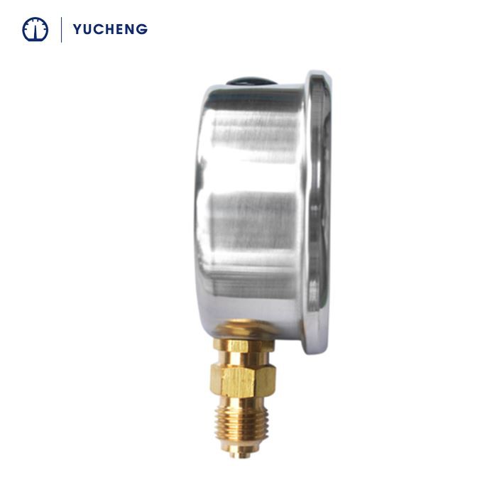 commercial hydraulic pressure gauge side